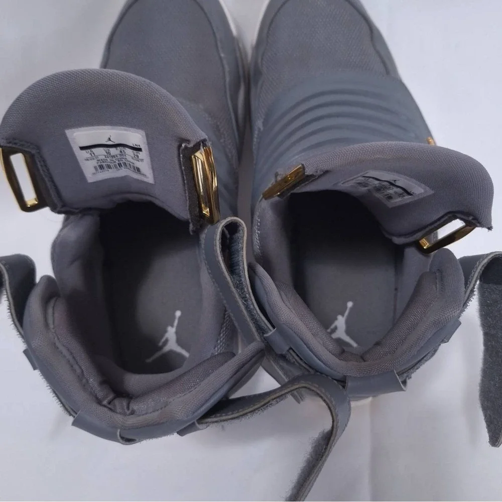 Air Jordan Generation 23 Grey Men‎ 11 Adjustable Strap Gold Jumpman AA1294‑004
